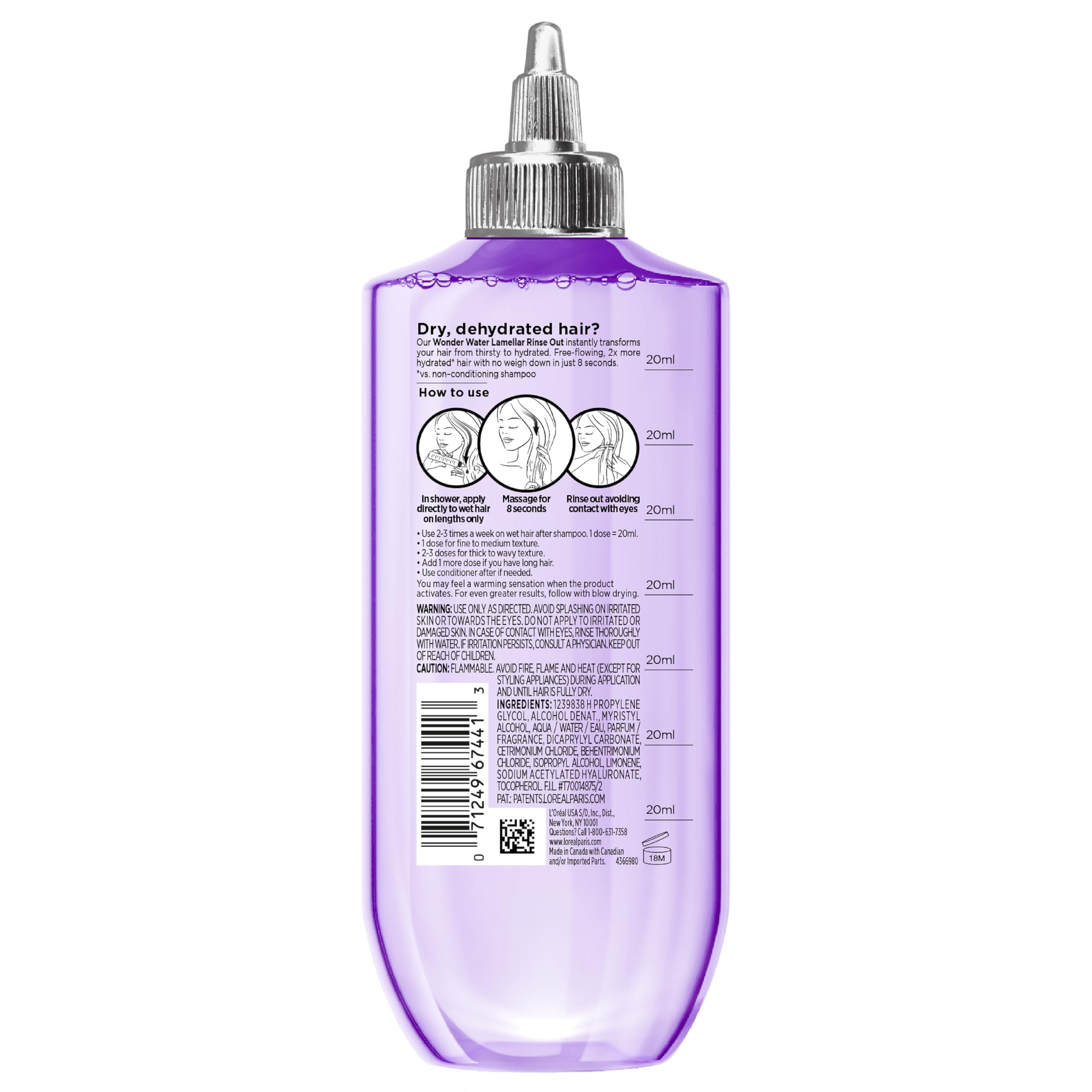 Amazon.com : L'Oreal Paris Elvive Hyaluron Plump Flash Hydration